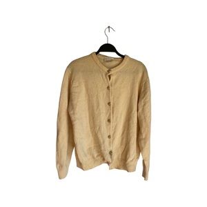 Vintage Murray Brothers' Cream 100% Lambswool Cardigan sz Medium
